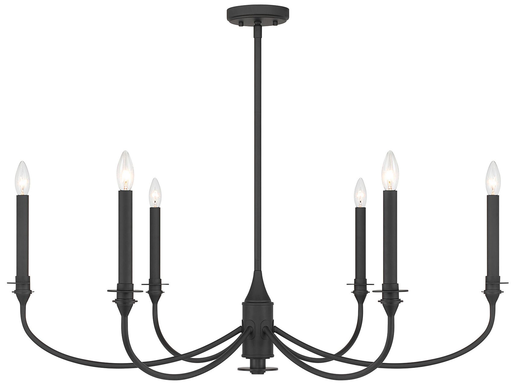 Image 2 Coventry 6-Light Chandelier in Matte Black