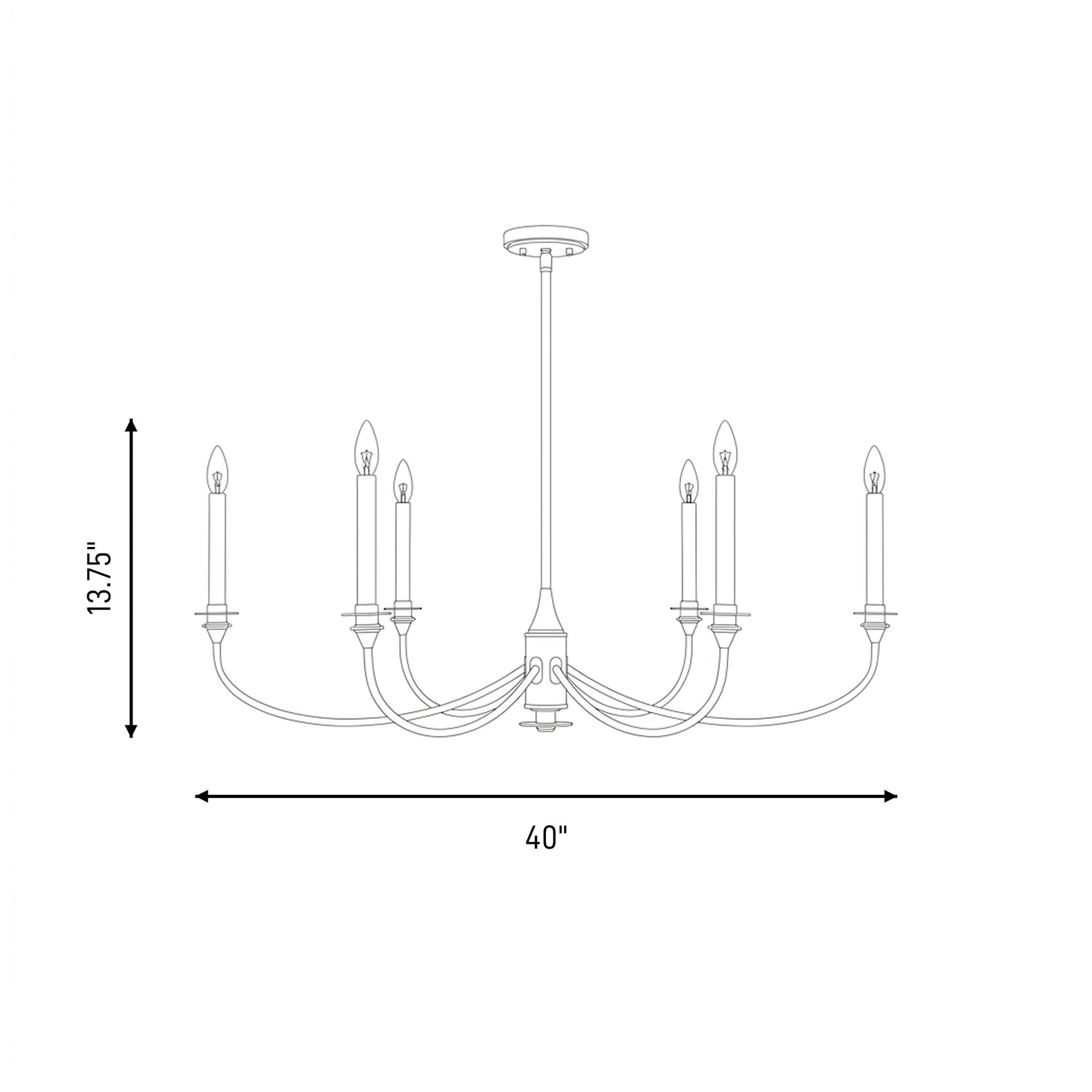 Coventry 6-Light Chandelier in Mediterranean Bronze