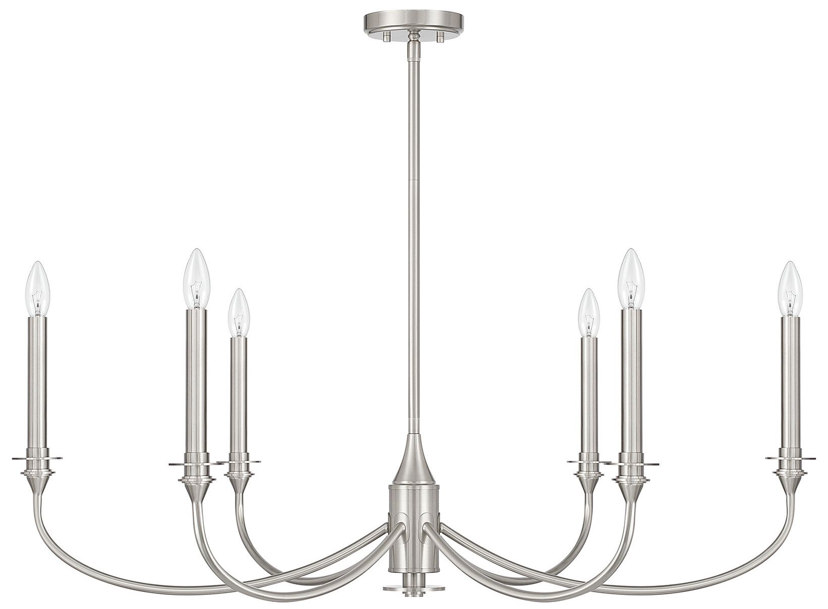 Image 2 Coventry 6-Light Chandelier in Satin Nickel more views