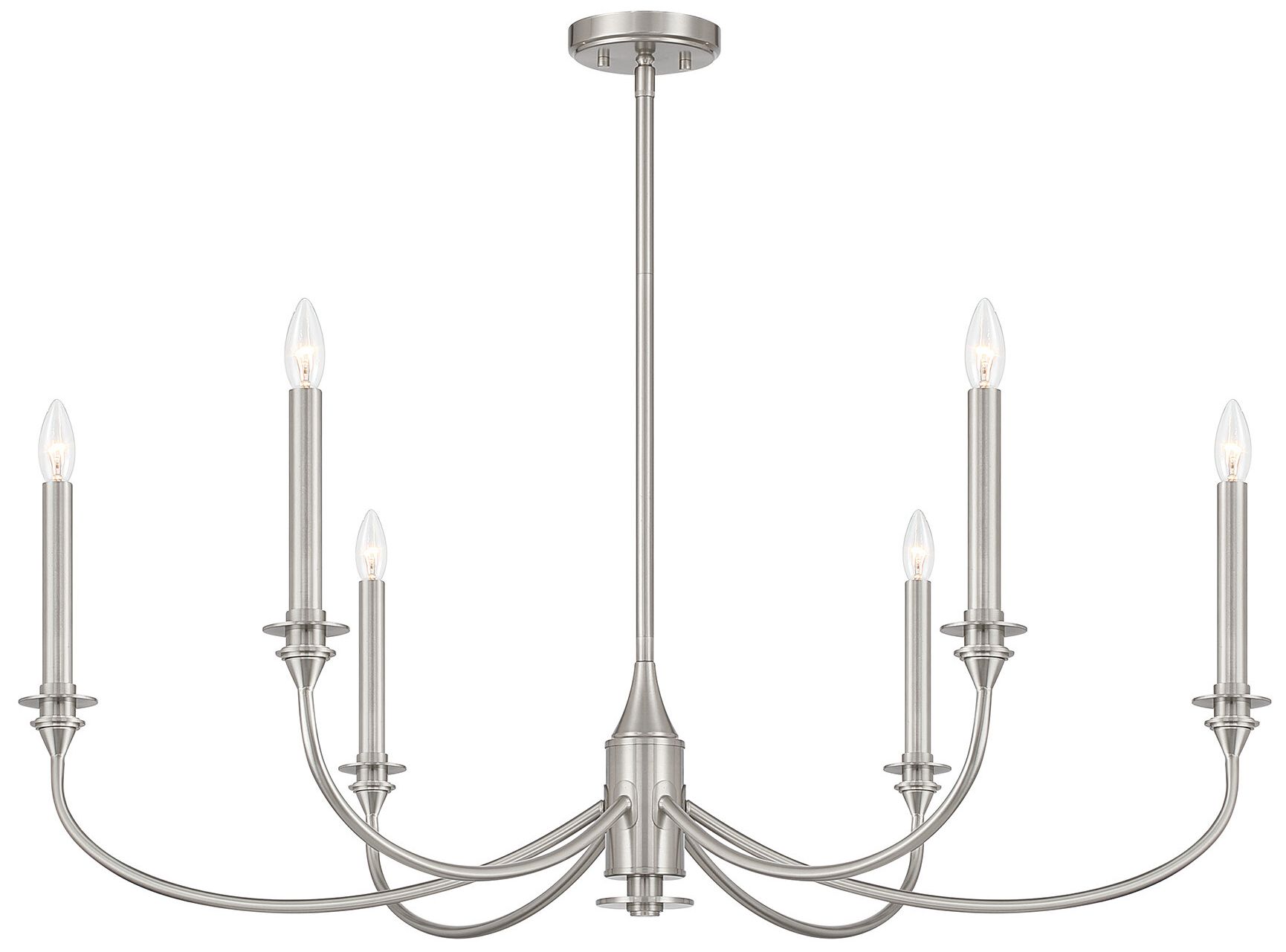 Image 3 Coventry 6-Light Chandelier in Satin Nickel more views