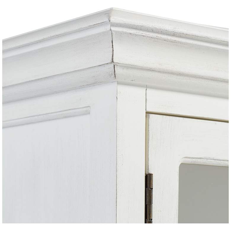 Image 4 Coventry 72" Wide White TV Media Console with Glass Doors more views