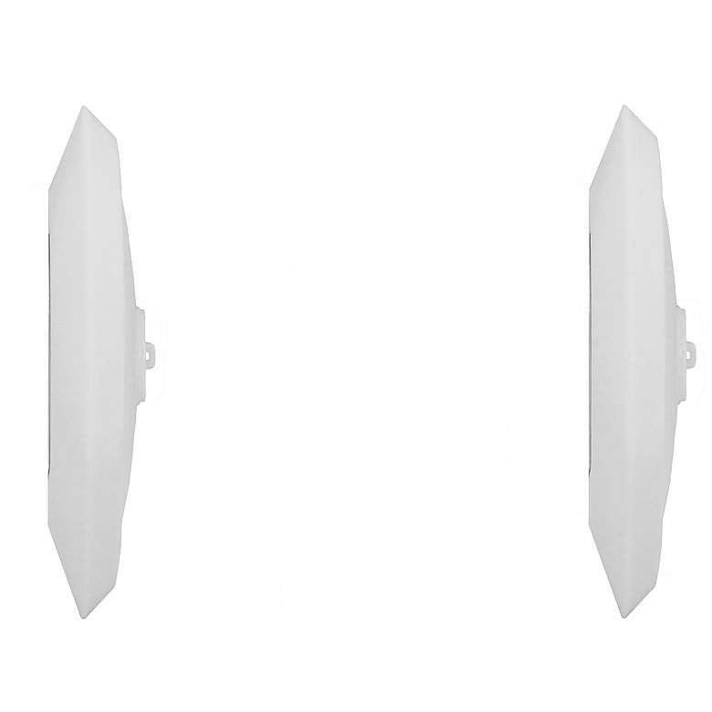 Image 3 Covey 9" Wide White LED Pool Lights Set of 2 more views