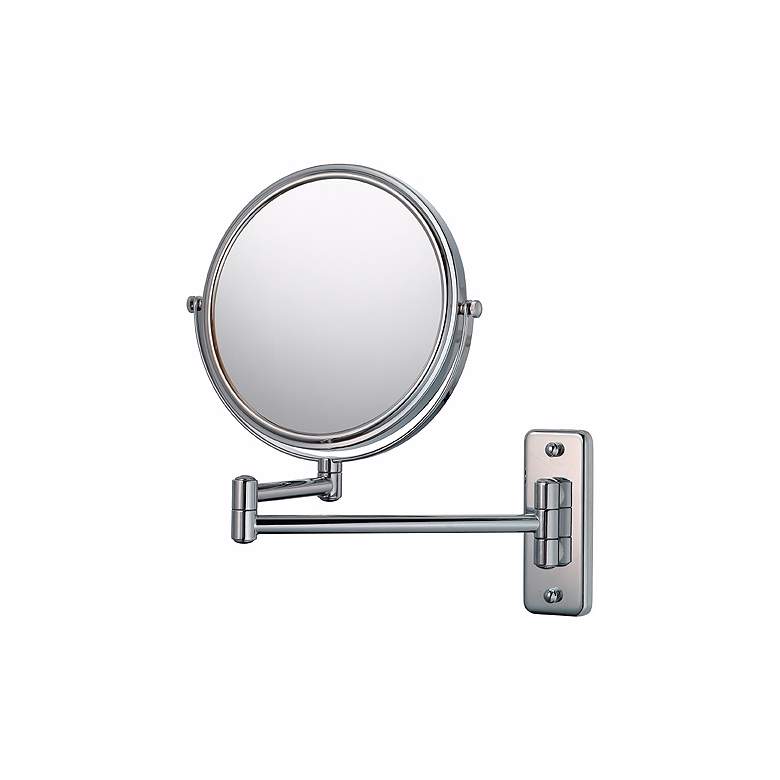 Image 1 Coving Chrome 5X Magnified Double Arm Makeup Wall Mirror