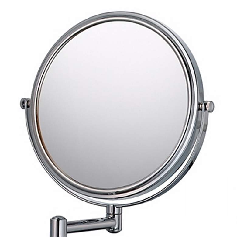 Image 2 Coving Chrome 5X Magnified Double Arm Makeup Wall Mirror more views