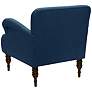 Covington Linen Navy Fabric Accent Chair