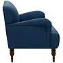 Covington Linen Navy Fabric Accent Chair