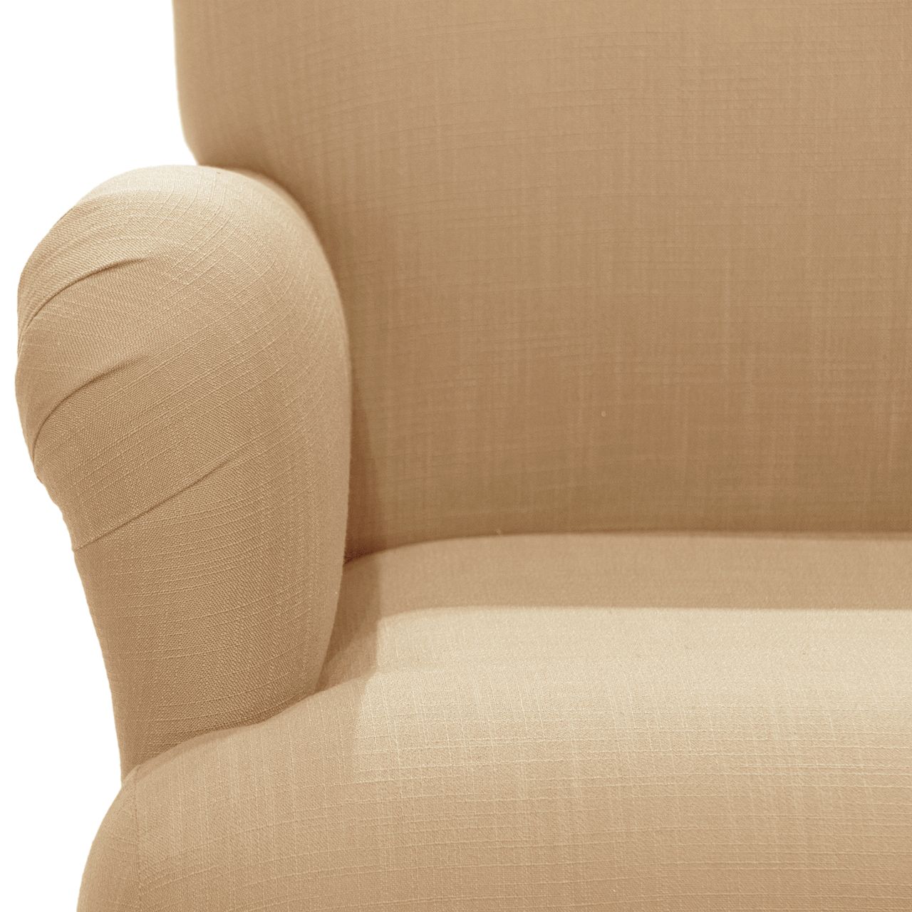 Image 2 Covington Linen Sandstone Fabric Accent Chair - Made to Order more views