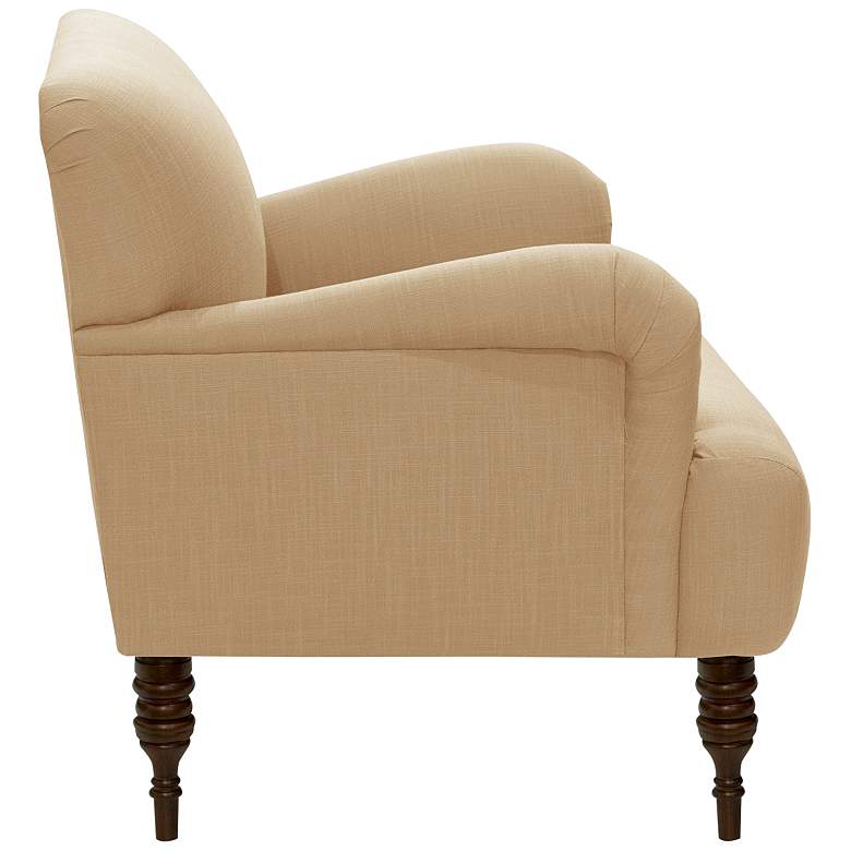 Image 5 Covington Linen Sandstone Fabric Accent Chair more views