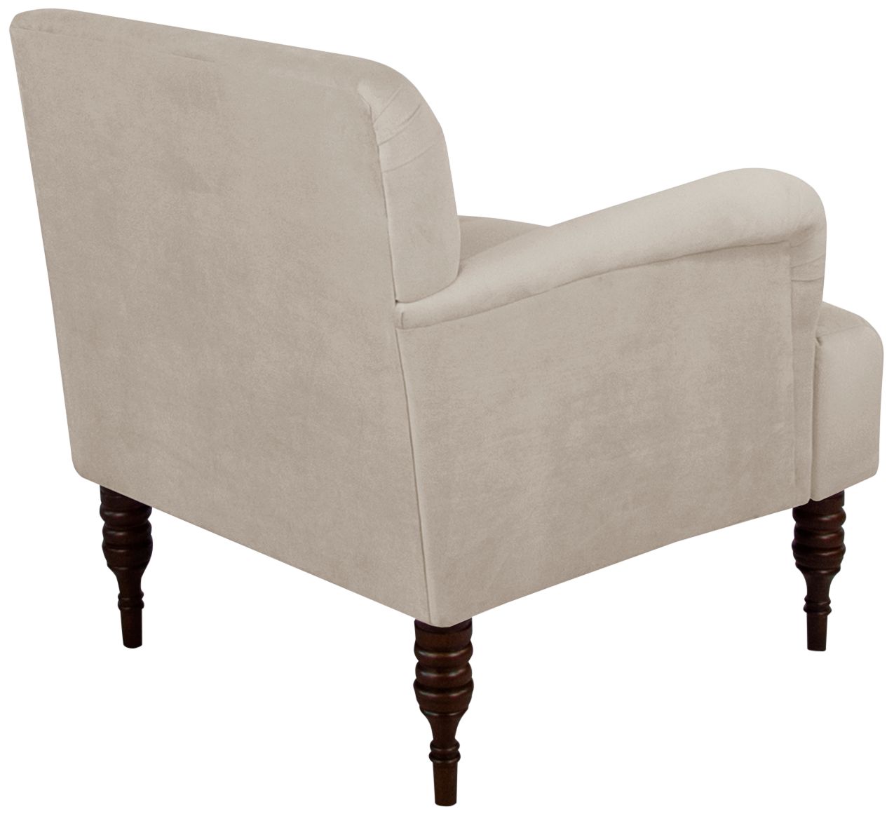 Image 4 Covington Velvet Light Gray Fabric Accent Chair - Made to Order more views