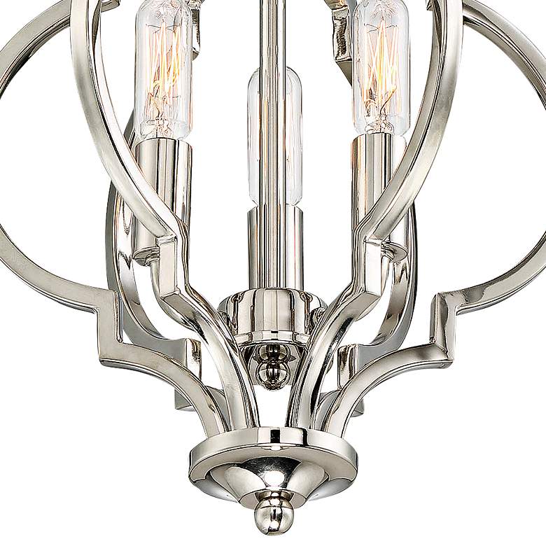 Image 2 Covinton 11" Wide Polished Nickel 3-Light Ceiling Light more views