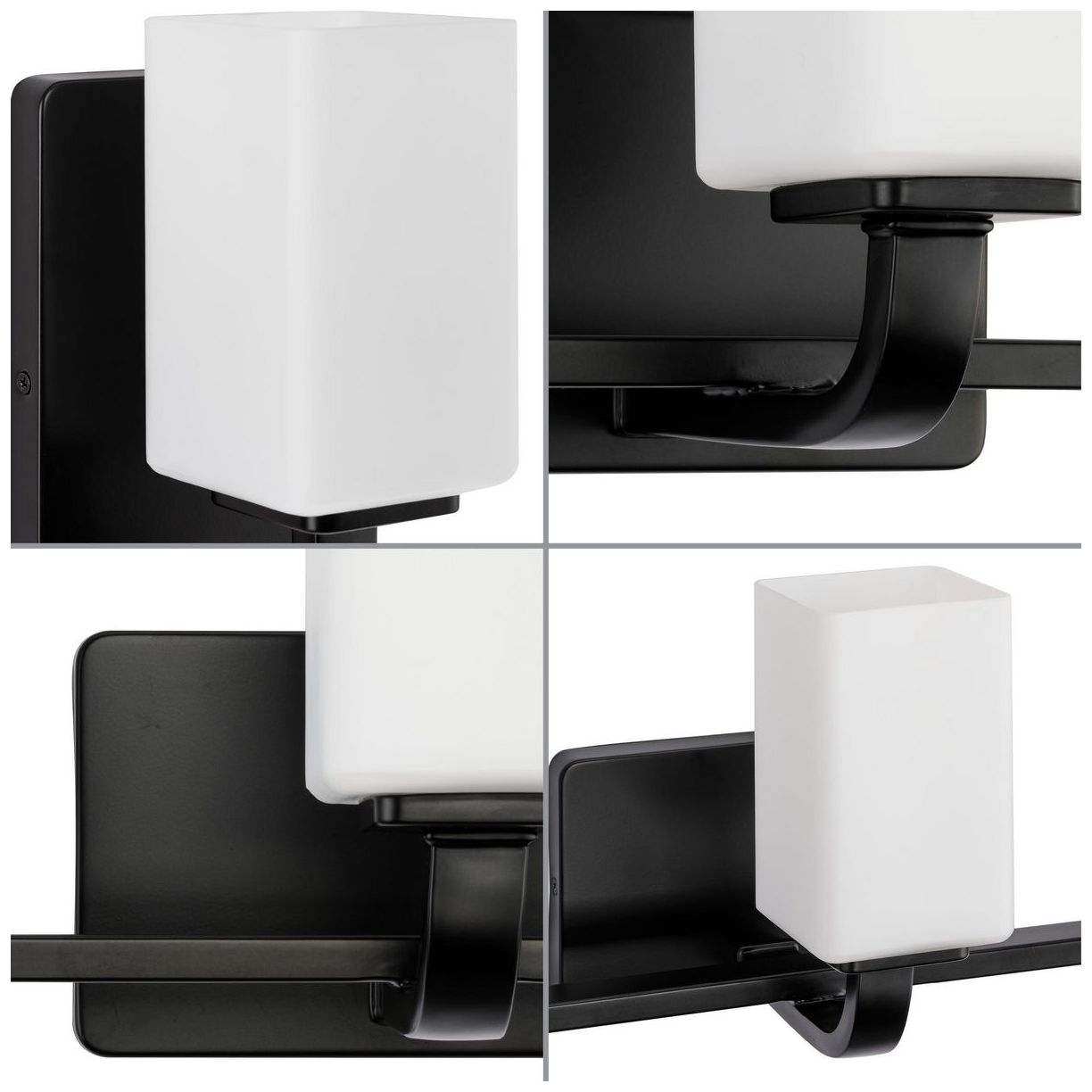 Image 5 Cowan Collection Three-Light Modern Etched Opal Glass Bath Vanity Light more views