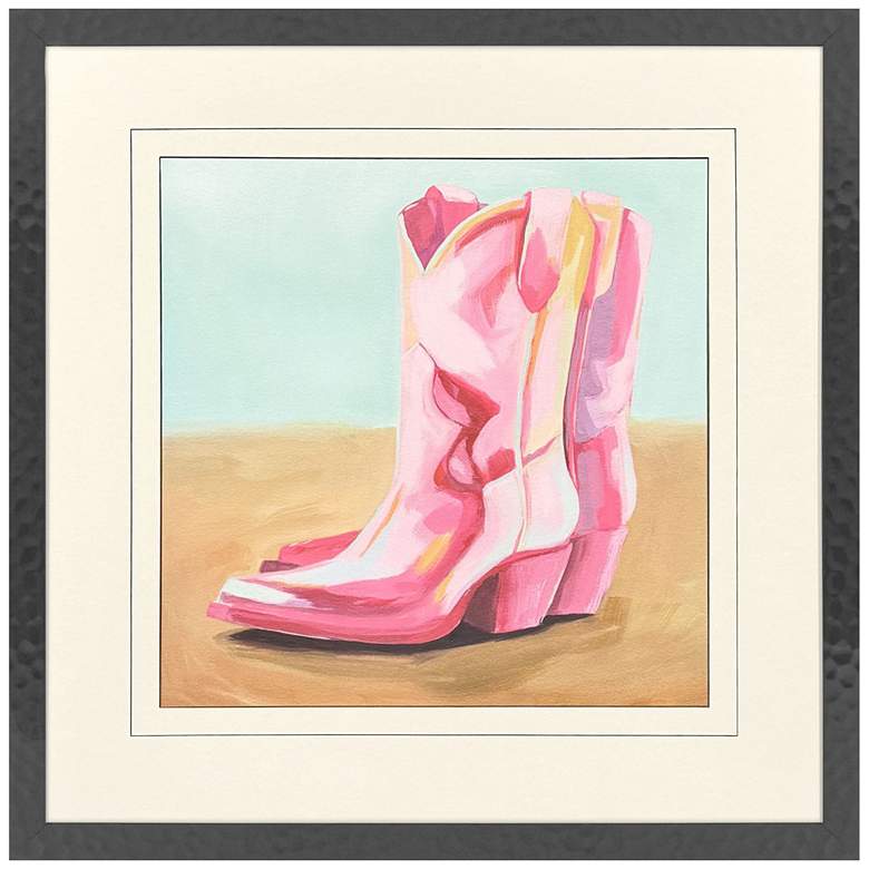 Image 1 Cowboy Barbee II 30"W x 30"H Modern Framed Art