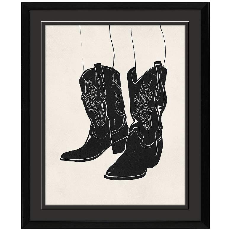 Image 1 Cowboy Boots 24"W x 30"H Framed Art