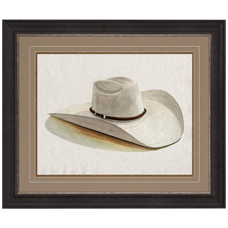 Image 1 Cowboy Hat II 40" Wide Rectangular Giclee Framed Wall Art