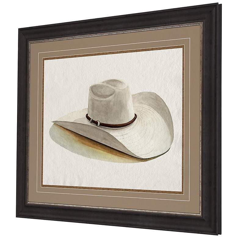 Image 3 Cowboy Hat II 40" Wide Rectangular Giclee Framed Wall Art more views