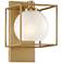 Cowen 10 1/2" High Brushed Gold Metal Wall Sconce