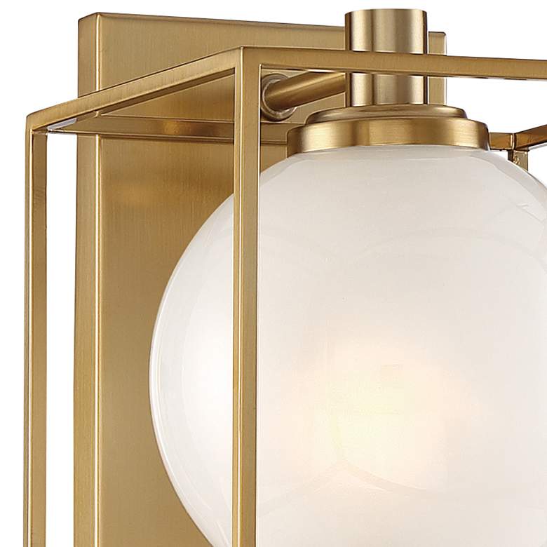 Image 2 Cowen 10 1/2" High Brushed Gold Metal Wall Sconce more views