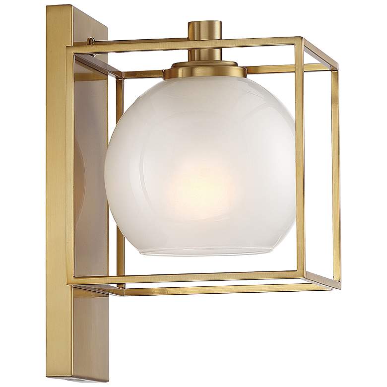 Image 3 Cowen 10 1/2 inch High Brushed Gold Metal Wall Sconce more views