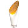 Cowl Lamp-White w/Gold Leaf-Sm