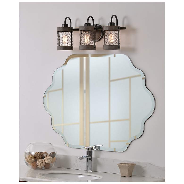 Image 5 Cozy 20.88" Wide 3-Light Oil Rubbed Bronze Vanity Light more views
