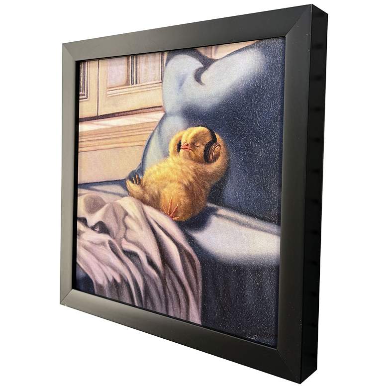 Image 2 Cozy Beats 11"W x 11"H Non-Glass Framed Art more views