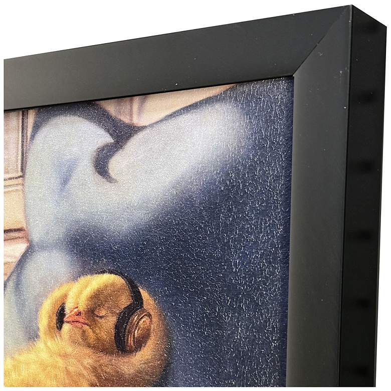 Image 3 Cozy Beats 11"W x 11"H Non-Glass Framed Art more views