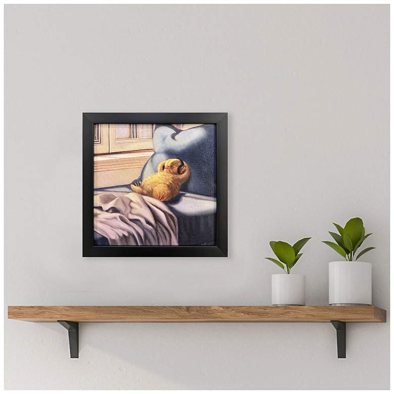 Image 4 Cozy Beats 11"W x 11"H Non-Glass Framed Art more views