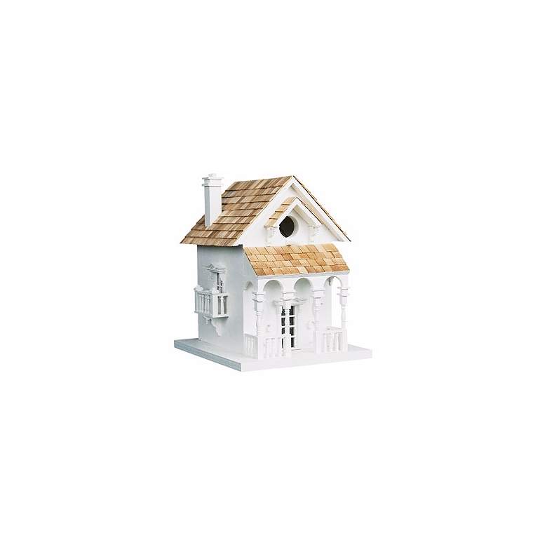 Image 1 Cozy White Cottage Bird House