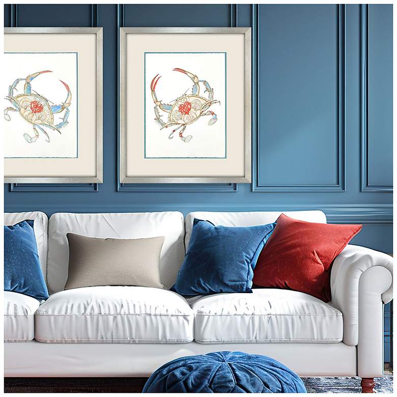 Image 4 Crab Celebration II 33"W x 39"H Framed Art more views