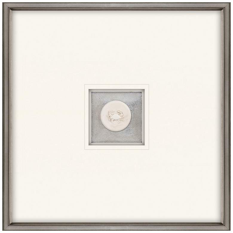 Image 1 Crab Intaglio 22" Square Framed Wall Art
