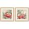 Crabby Crab 18"W x 18"H Framed Art - Set of 2