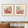 1_Crabby Crab 18"W x 18"H Framed Art - Set of 2