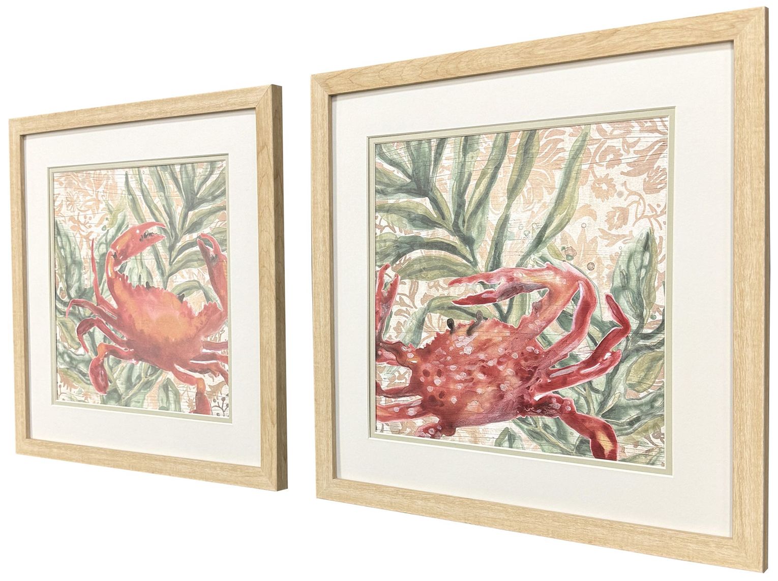 Image 3 Crabby Crab 18"W x 18"H Framed Art - Set of 2 more views