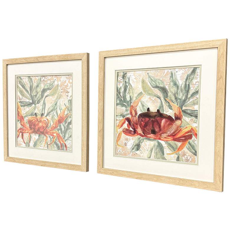Image 3 Crabby Melody 18"W x 18"H Framed Art - Set of 2 more views