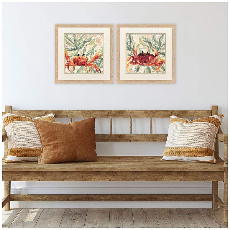 Image 5 Crabby Melody 18"W x 18"H Framed Art - Set of 2 more views