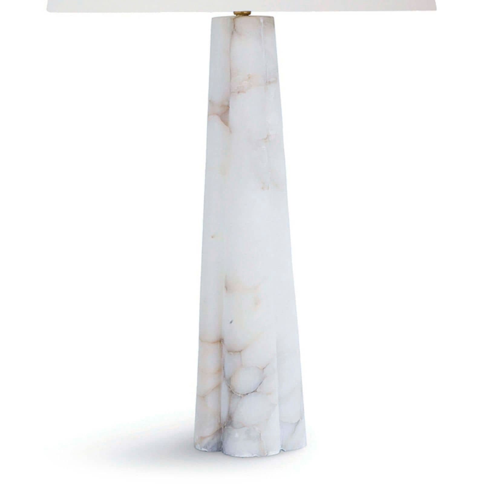 Image 5 Crabtree Large Natural Alabaster Quatrefoil Table Lamp more views