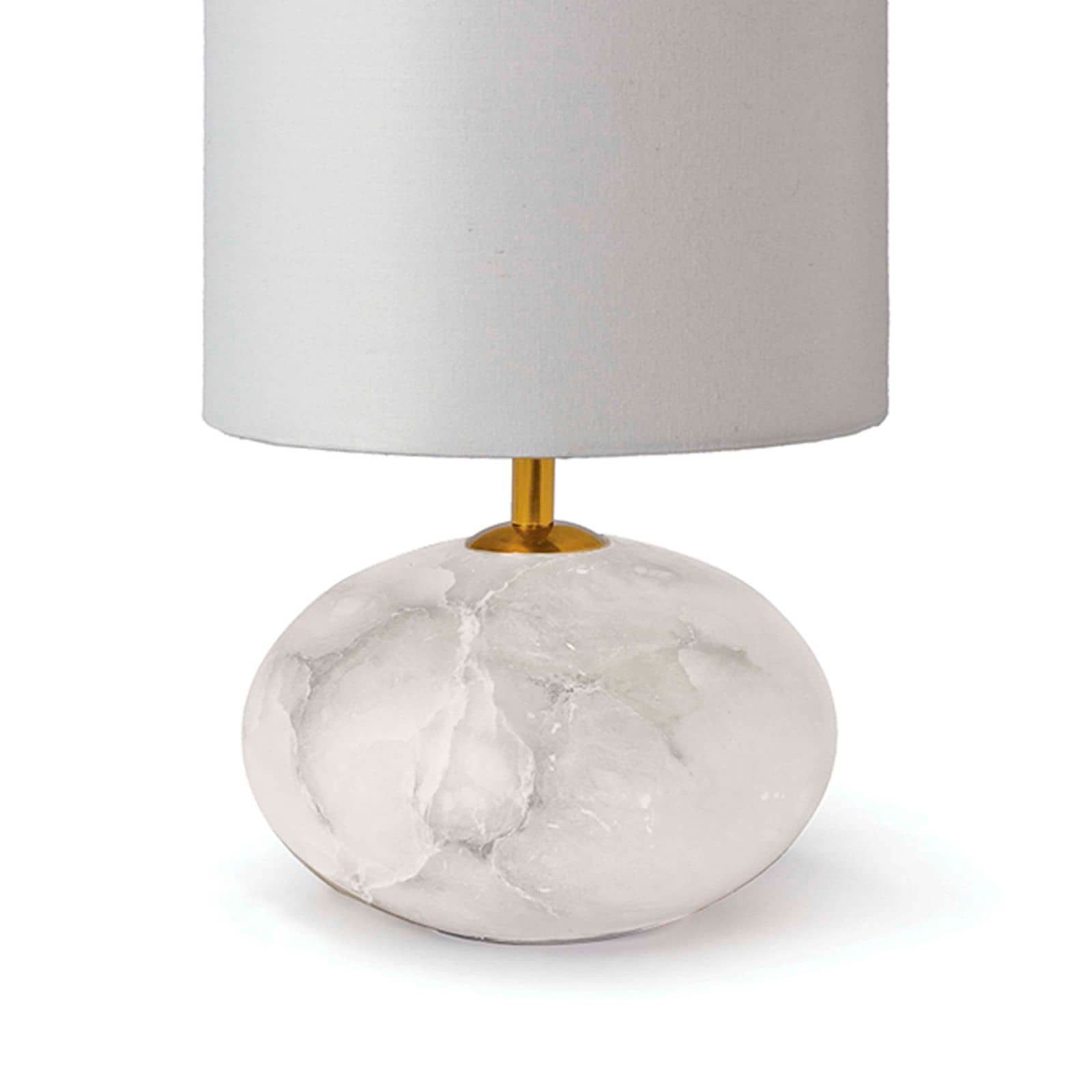 Image 6 Crabtree Natural Alabaster 16" High Orb Accent Table Lamp more views