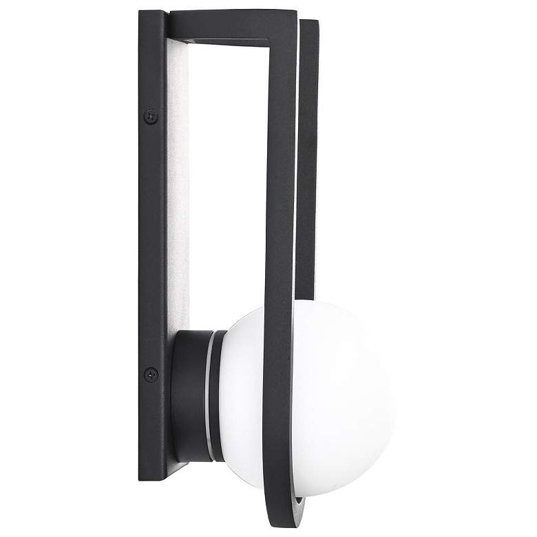 Image 2 Cradle 12" High Matte Black LED Outdoor Wall Light more views