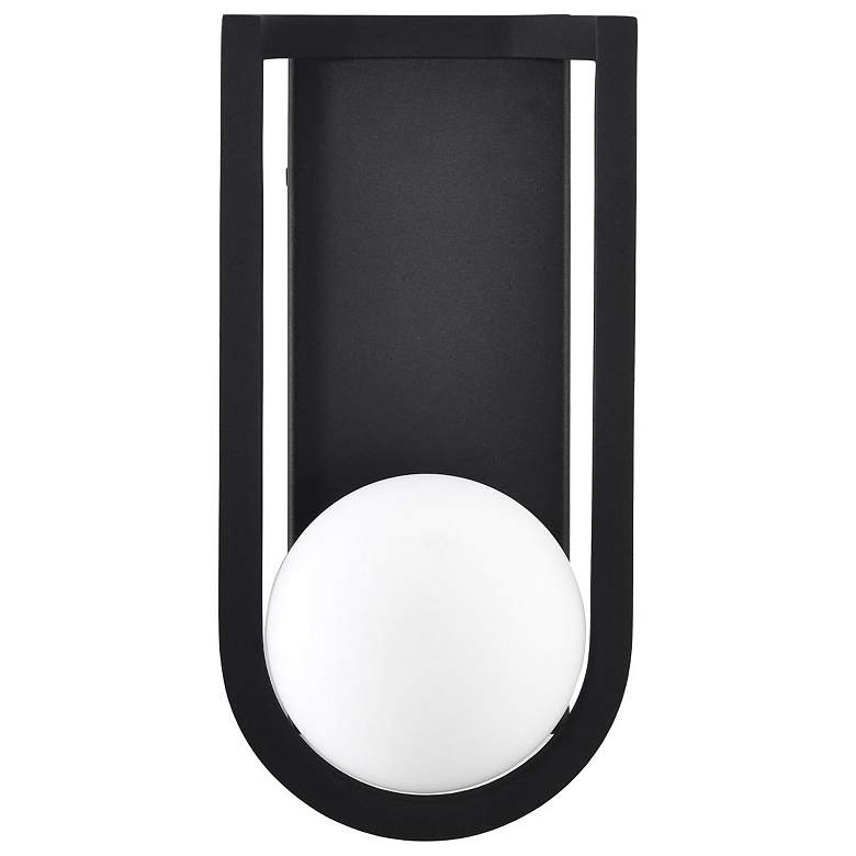 Image 6 Cradle 12" High Matte Black LED Outdoor Wall Light more views