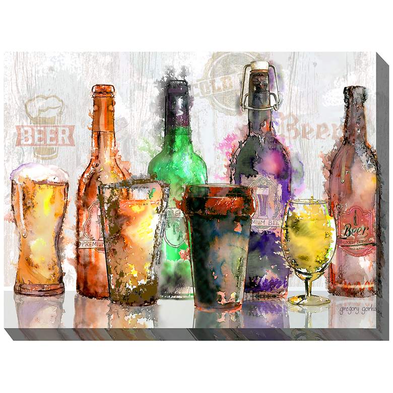 Image 1 Craft Brews 40" Wide All-Weather Outdoor Canvas Wall Art
