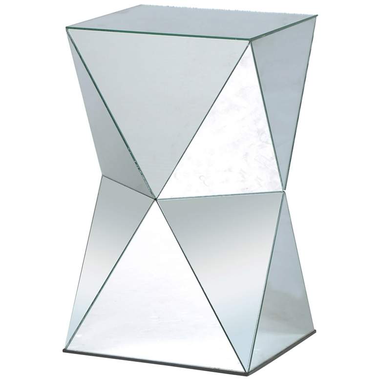 Image 1 Crafted Mirror Pedestal Table