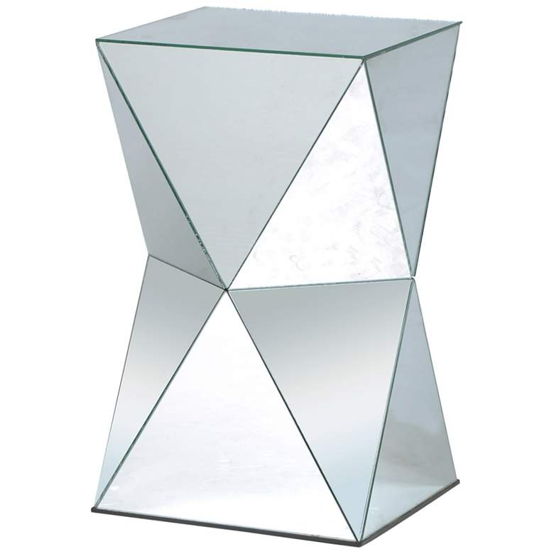 Image 1 Crafted Mirror Pedestal Table