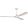 Craftmade 58" Velocity Ceiling Fan in White w/ White Blades