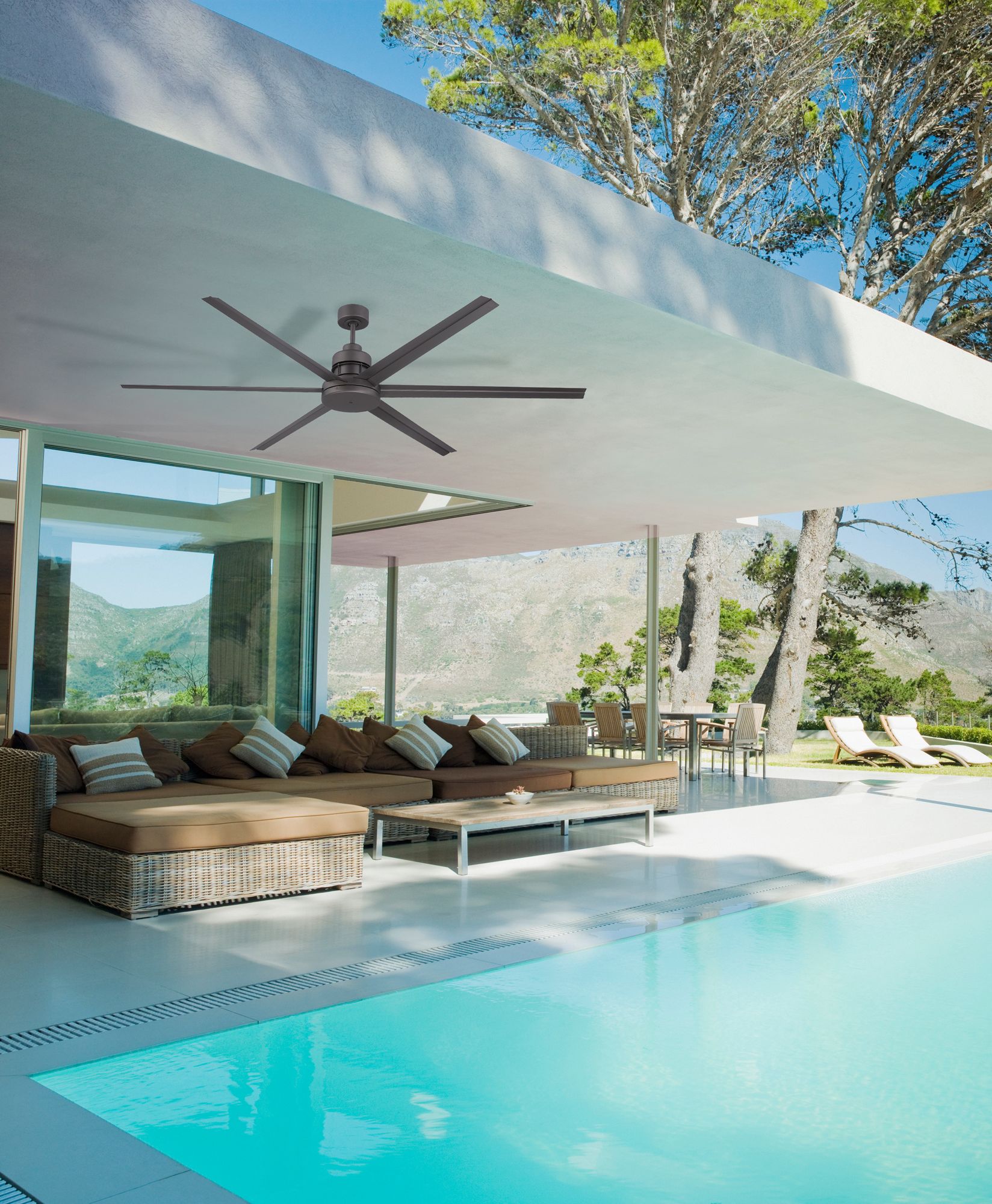 Image 3 Craftmade 72" Mondo Indoor/Outdoor (Damp) in Espresso w/ Espresso Blades more views