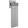 Craftmade Aria 19 1/2" Modern Satin Aluminum LED Outdoor Wall Light