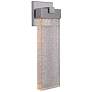 2_Craftmade Aria 19 1/2" Modern Satin Aluminum LED Outdoor Wall Light more views