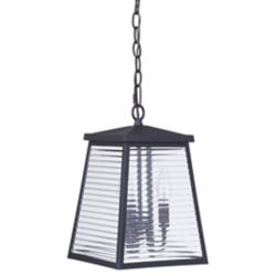 Craftmade Armstrong 12 3/4&quot;H Midnight Outdoor Hanging Light