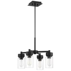 Craftmade Bennet 20" Wide 4-Light Black Finish Outdoor Chandelier