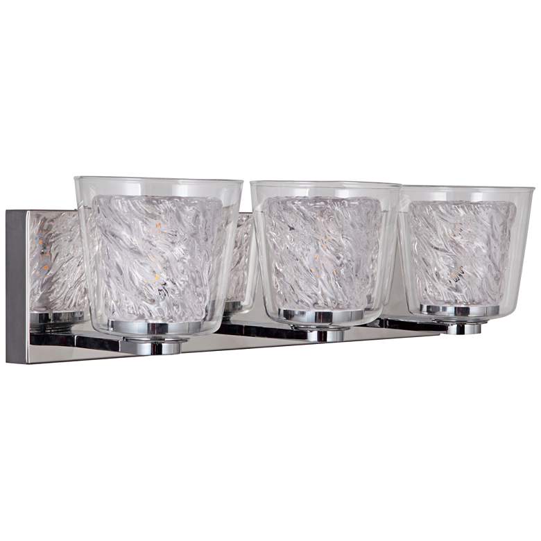 Image 1 Craftmade Bevi 19 3/4" Wide Chrome 3-Light LED Bath Light