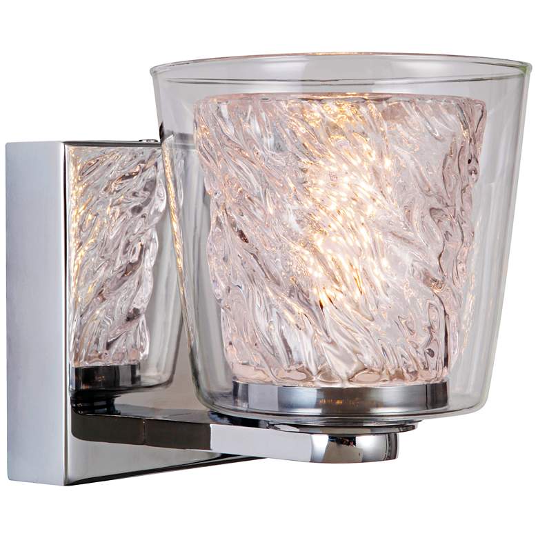 Image 1 Craftmade Bevi 5 3/4" High Chrome LED Wall Sconce